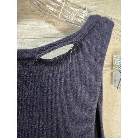 Joie Solid Color Sweater Jumpsuit Drawstring Sleeveless Medium - Picture 4 of 5